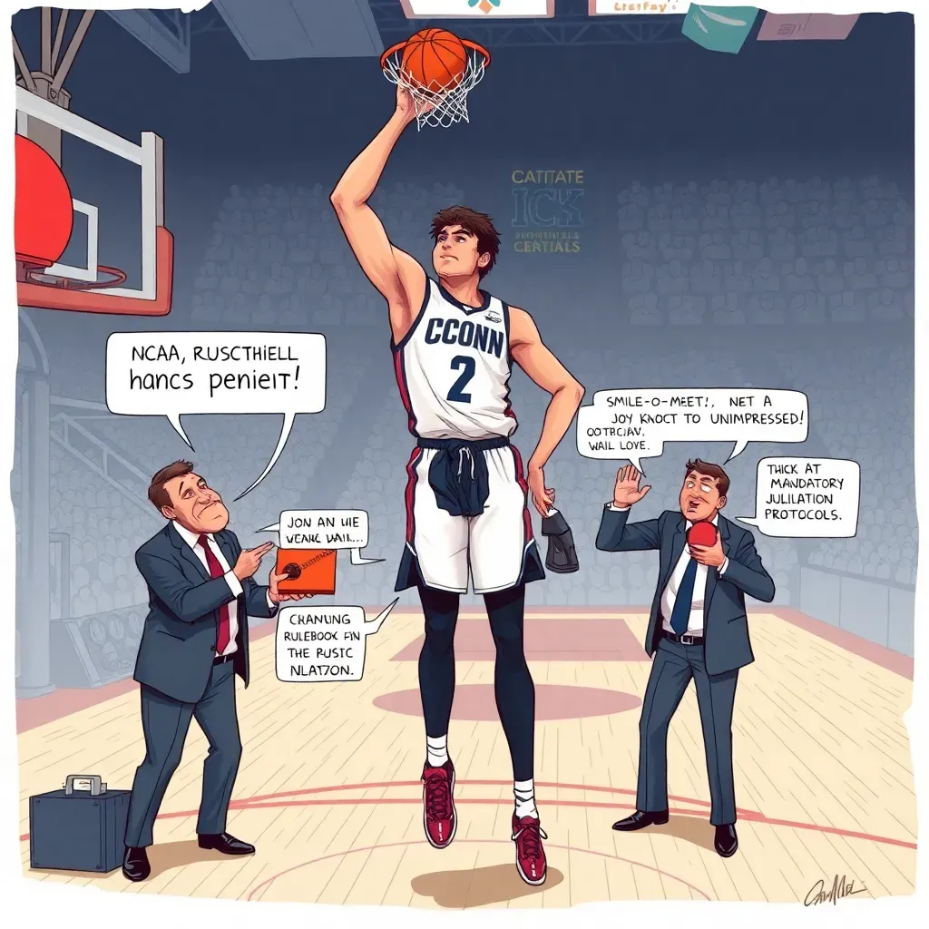 NCAA Drafting New 'Enthusiasm Minimum' Rule for UConn After Another Net-Cutting Snub
