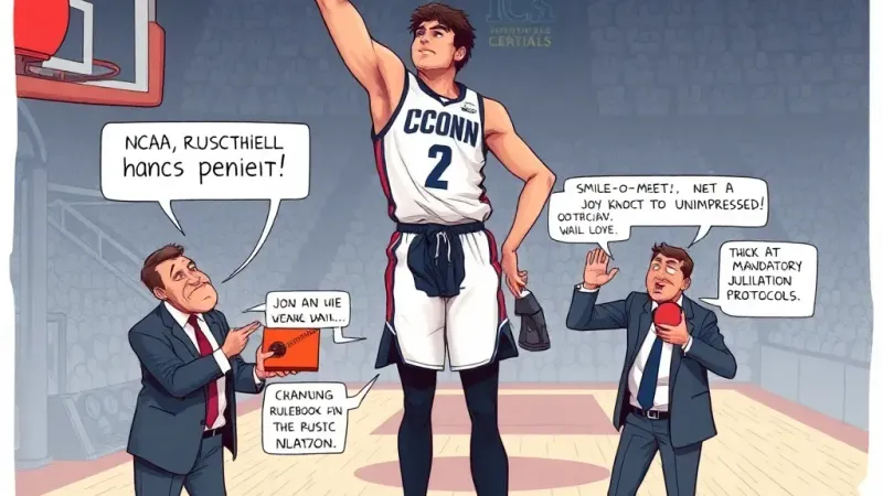 NCAA Drafting New 'Enthusiasm Minimum' Rule for UConn After Another Net-Cutting Snub