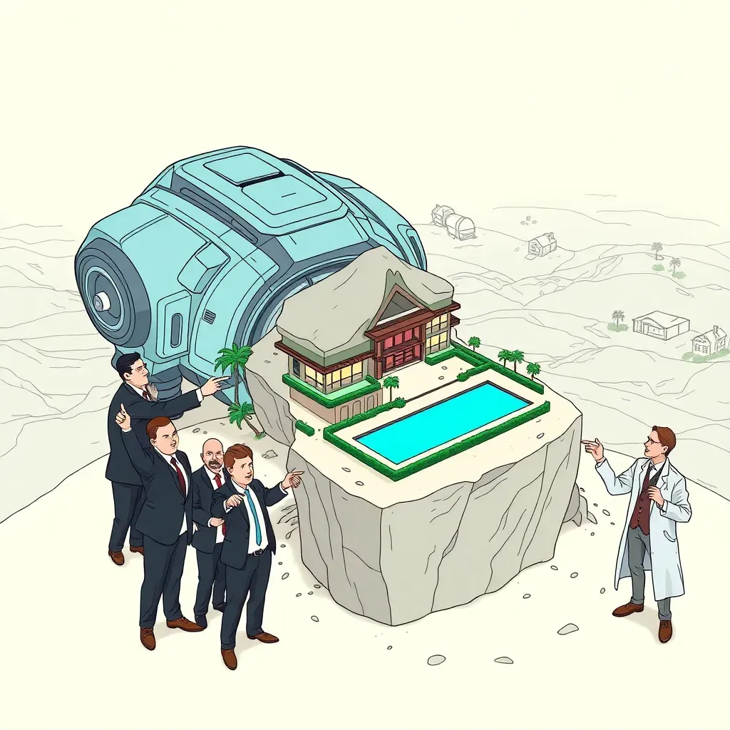 Rapid Terraforming Tech to Finally Provide Sufficient Acreage for Mega-Mansions.