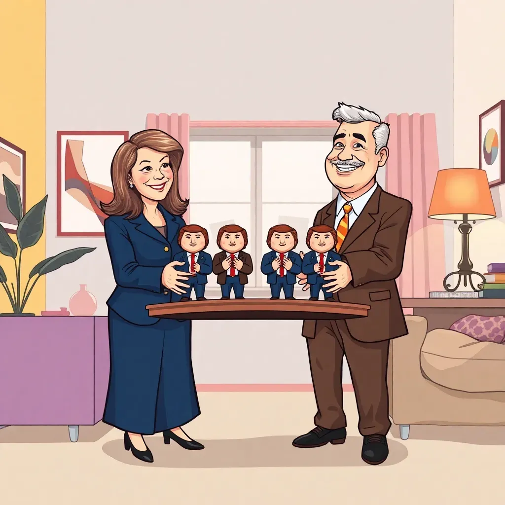 Neutral 'Funny Mythical President' Decor Bridges Partisan Living Rooms