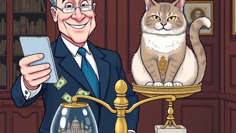 Senator's Cat Glitches Out during Shady Budget Call