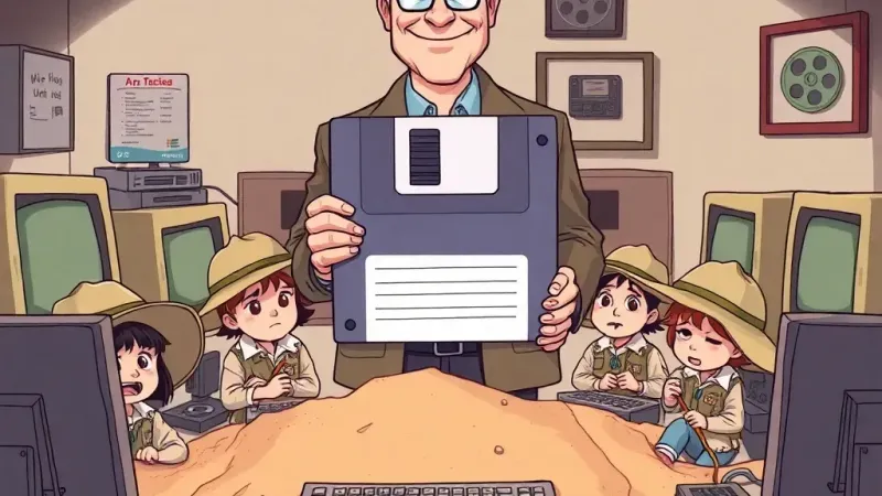 Yavapai College Preps Kids for 80S Tech Jobs: Floppy Dis