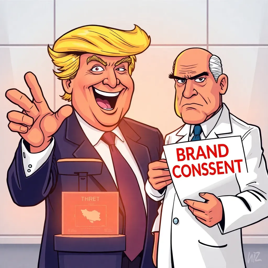 Trump's "Fiery" Iran Threats Officially Certified for Brand Consistency