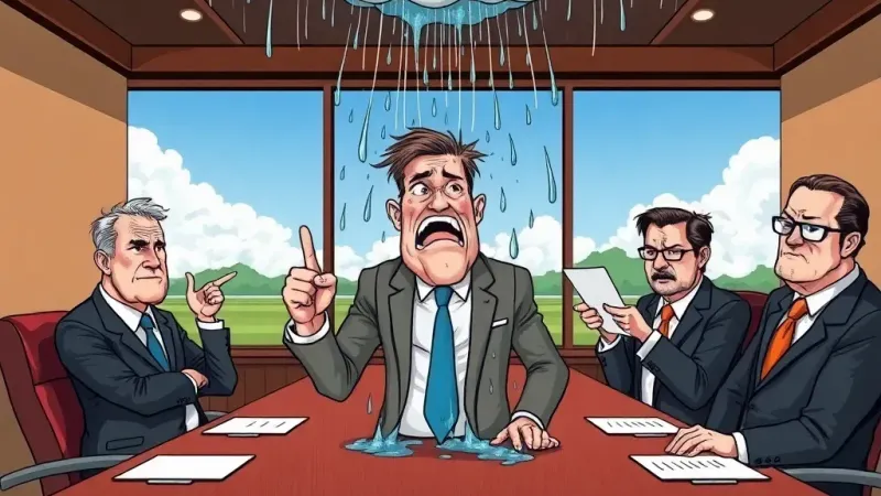 Captain Blamed for Rain! Calls to Resign over Weather Fail