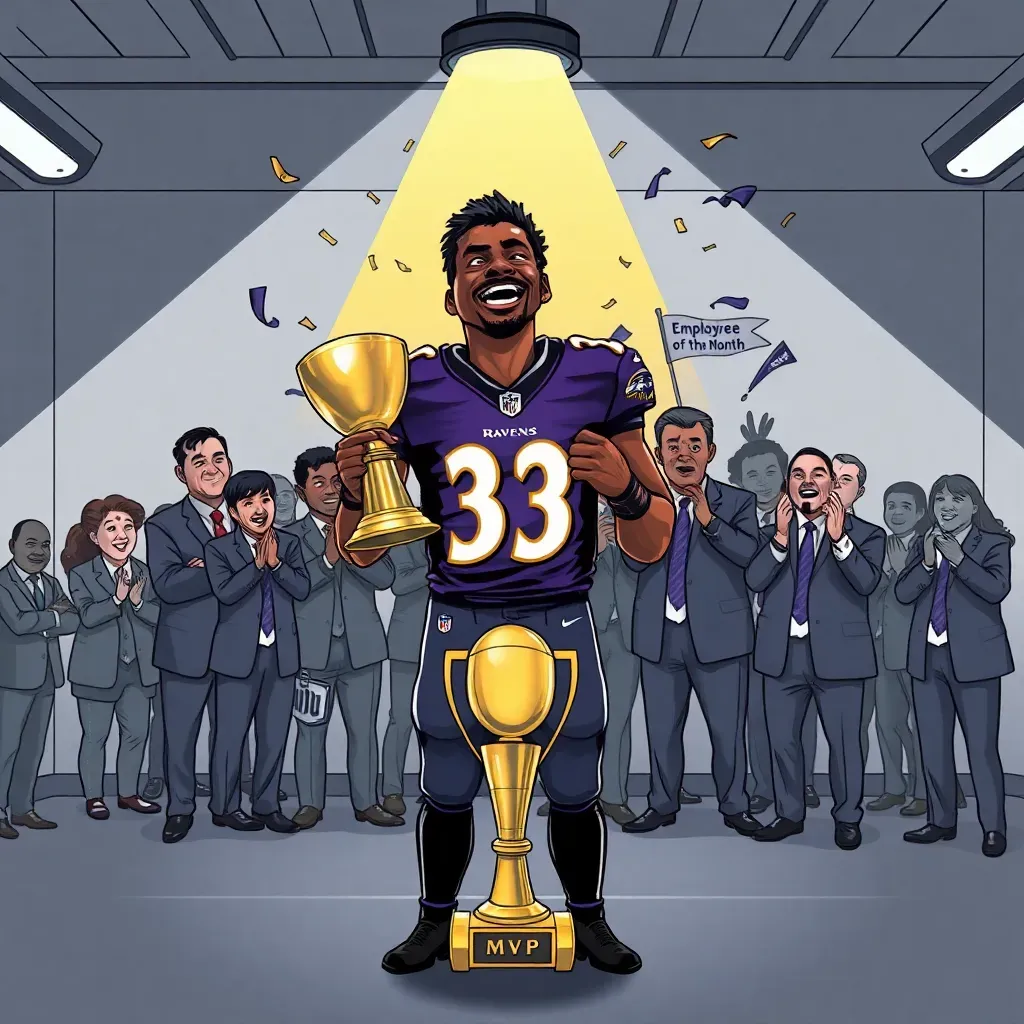 MVP Lamar Jackson Attends 'Voluntary' Workout, Confirming Employment.