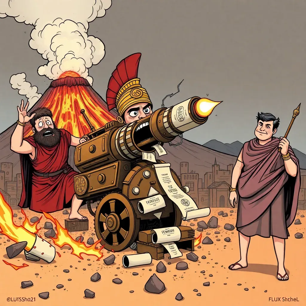 Historians Discover Roman 'Machine Gun' Was Primarily Deployed for Post-Volcano Marketing