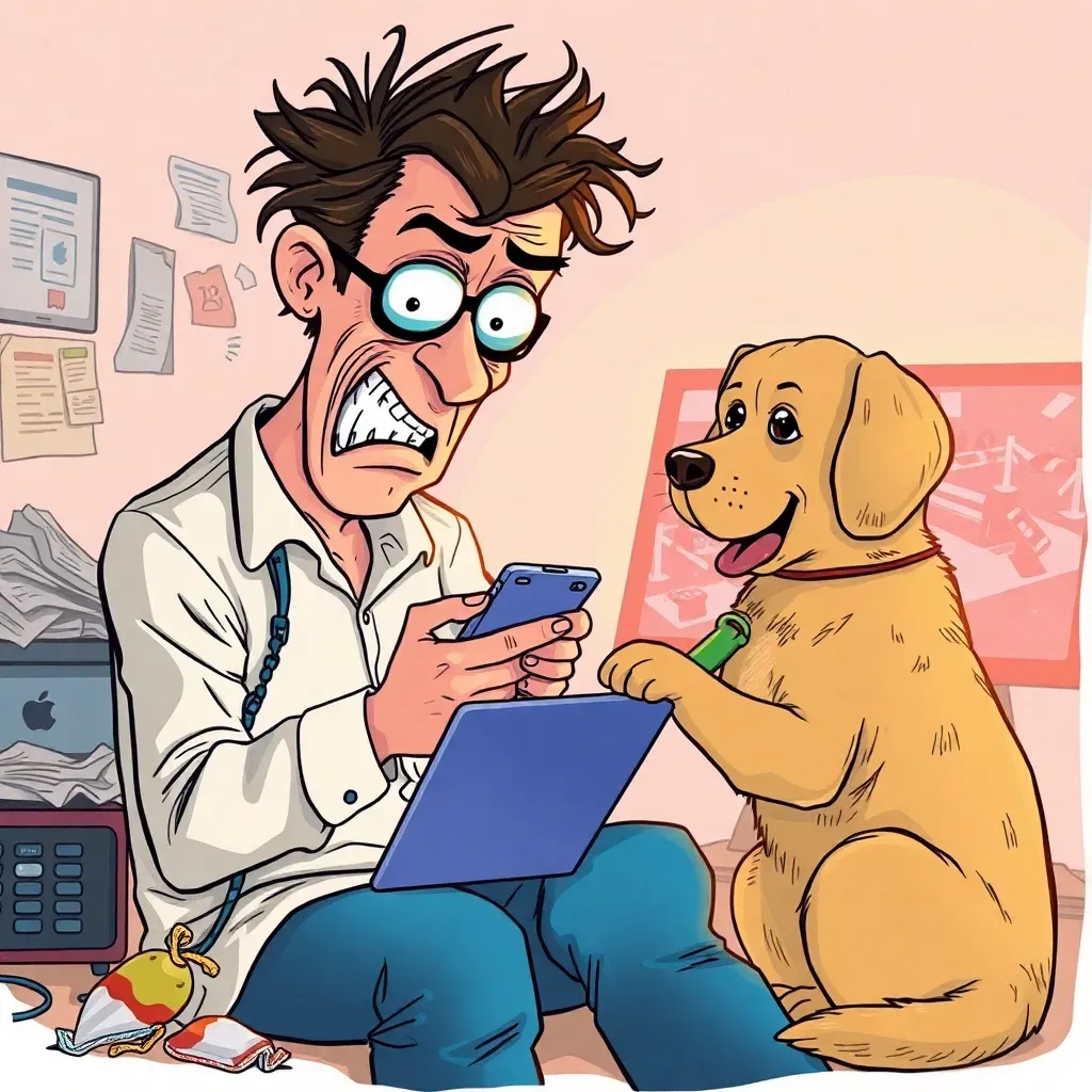 Dog's Toy Retrieval Linked to Digital Distraction