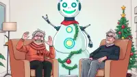 AI snowman fulfills parents' holiday emotional labor
