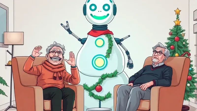 AI snowman fulfills parents' holiday emotional labor