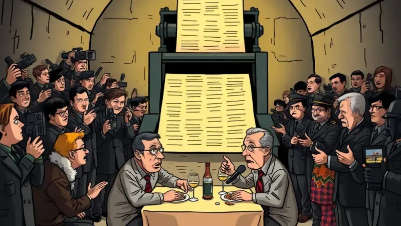 Breaking News: Two Men Ate Dinner. Media Explodes.