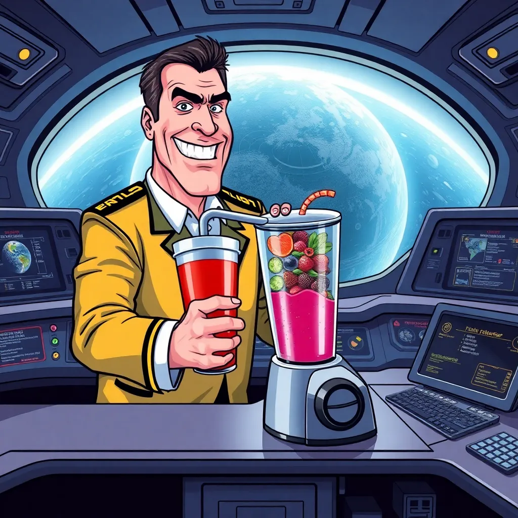 Analysis Reveals 90S Sci-Fi Captain Traded Planet's Safety for Custom Protein Smoothie Bar