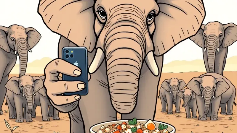 Elephants' Guts Optimize for Influencer Beige Diets