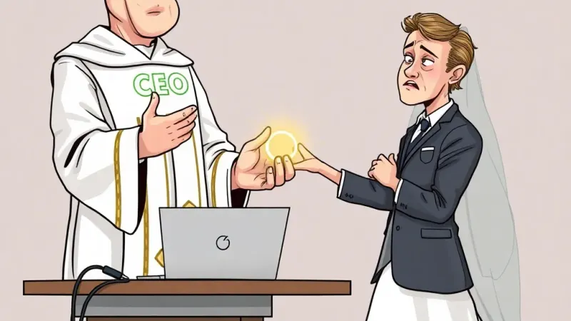 Startup Founder: Wedding Day Slack Response Shows "Peak Engagement."