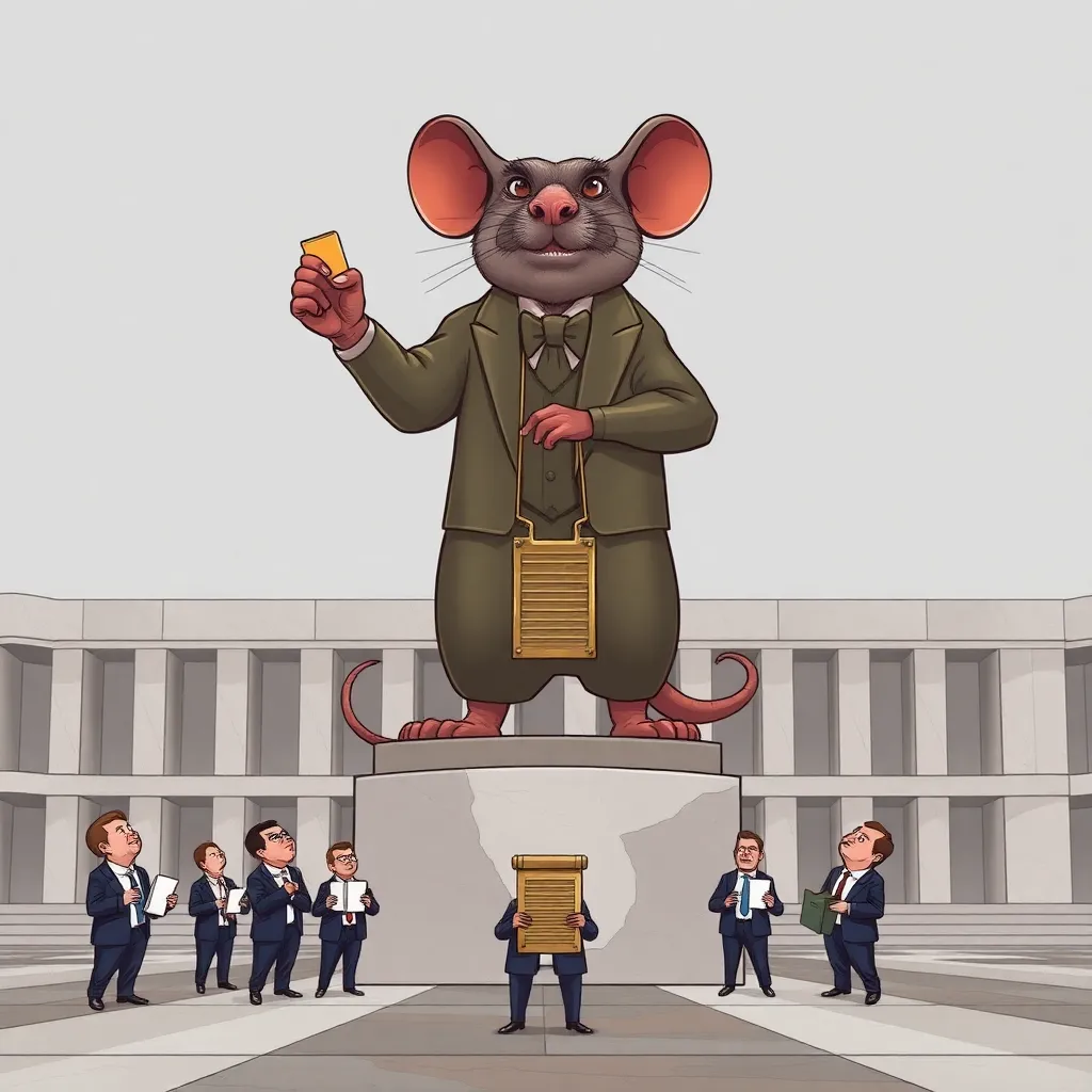Nation Erects Rat Statue, Cites Superior Leadership Skills
