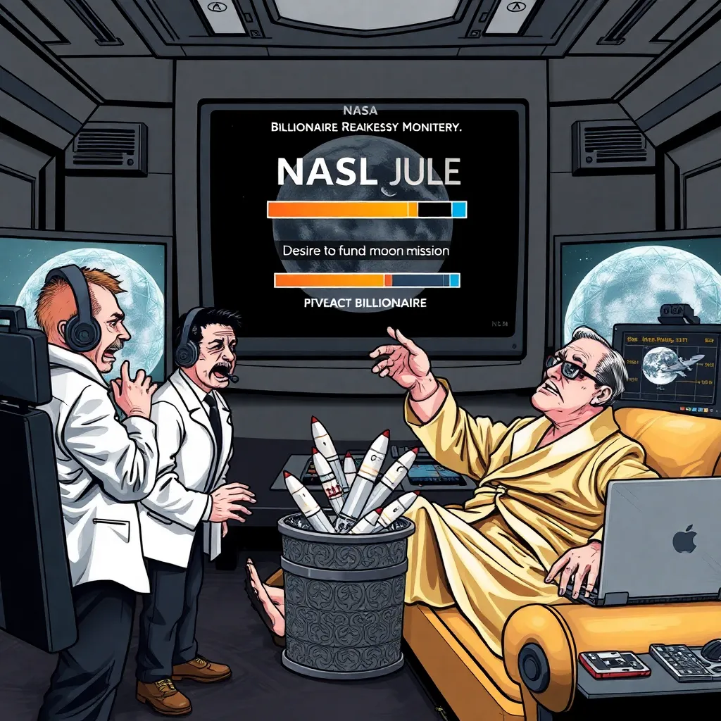 NASA's Lunar Landing Strategy: Wait for a Rich Guy to Feel Like It.