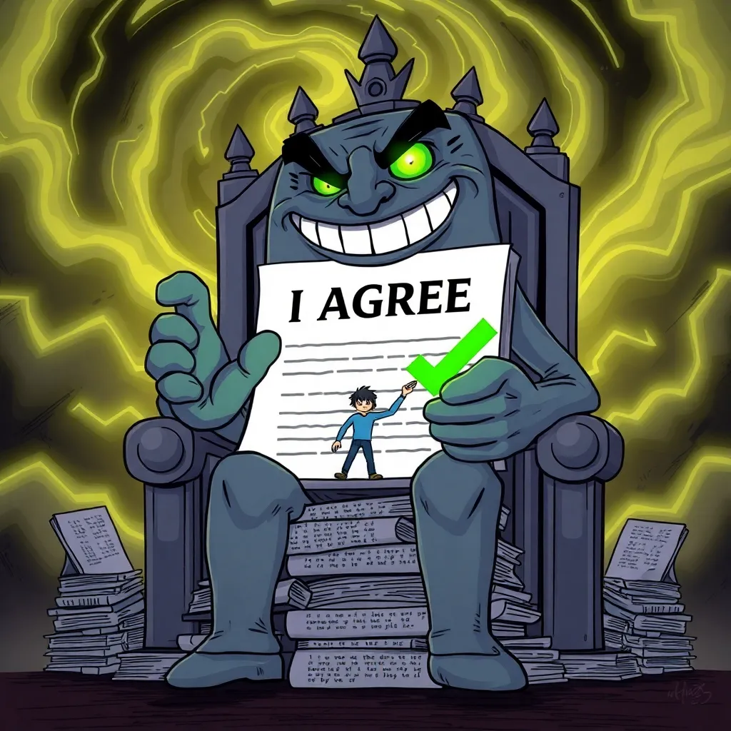 I Am the 'I Have Read and Agree to the Terms and Conditions' Checkbox and I Know Your Darkest Secrets