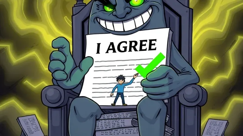 I Am the 'I Have Read and Agree to the Terms and Conditions' Checkbox and I Know Your Darkest Secrets