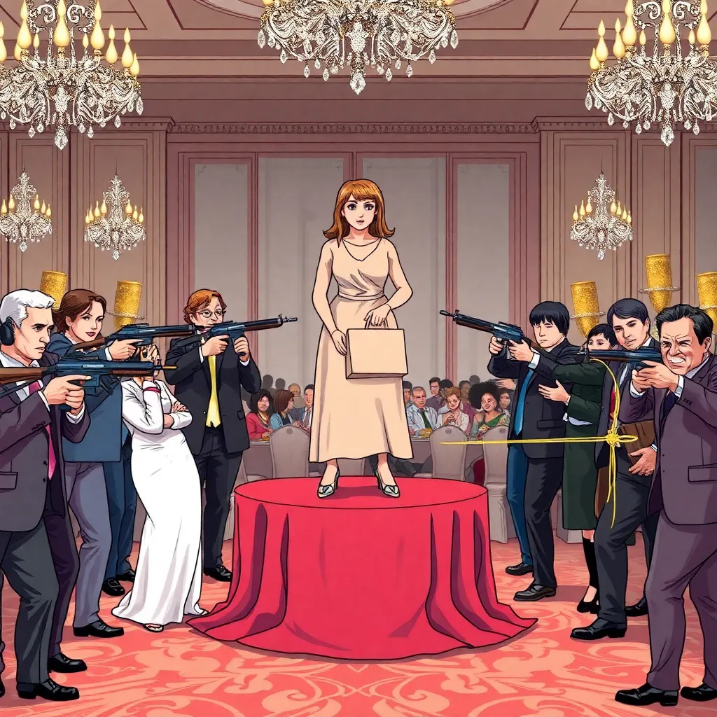 Elite Group Simulates 'Dangerous Divorcee' Threat at Gala.