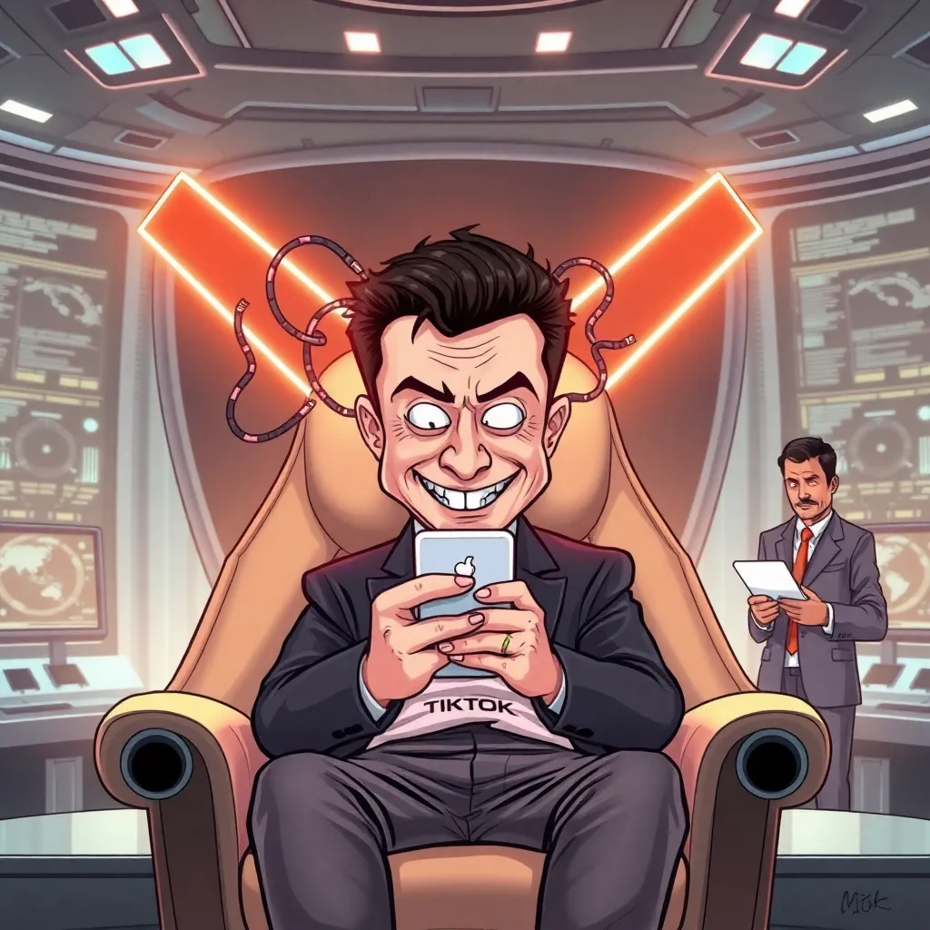 Musk's TikTok Activity Reclassified as "Critical Competitive Intelligence."