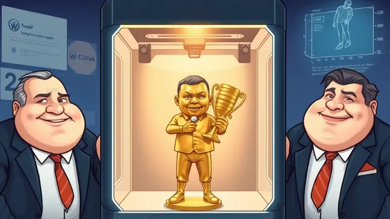 3D-Printed Executive Golf Trophies: Perfectly Pointless