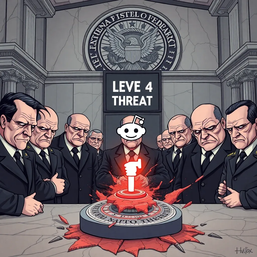 Federal Officials Declare Reddit Comment 'Level 4 Online Destabilization Event'.