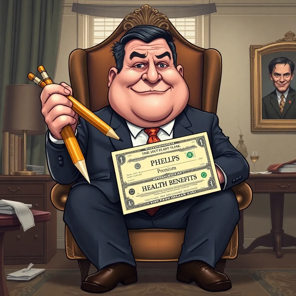 Phelps to Continue Drawing Salary for Second Term