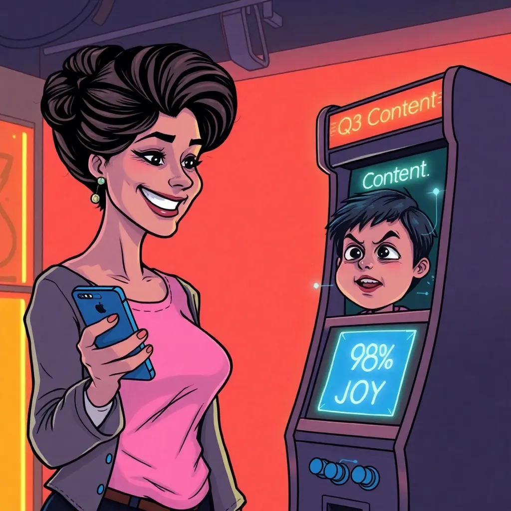 Influencer's daughter produces peak Q3 content with spontaneous joy