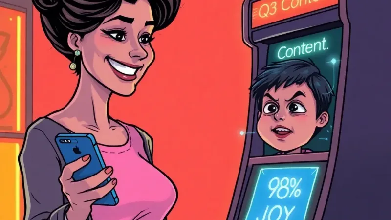 Influencer's daughter produces peak Q3 content with spontaneous joy