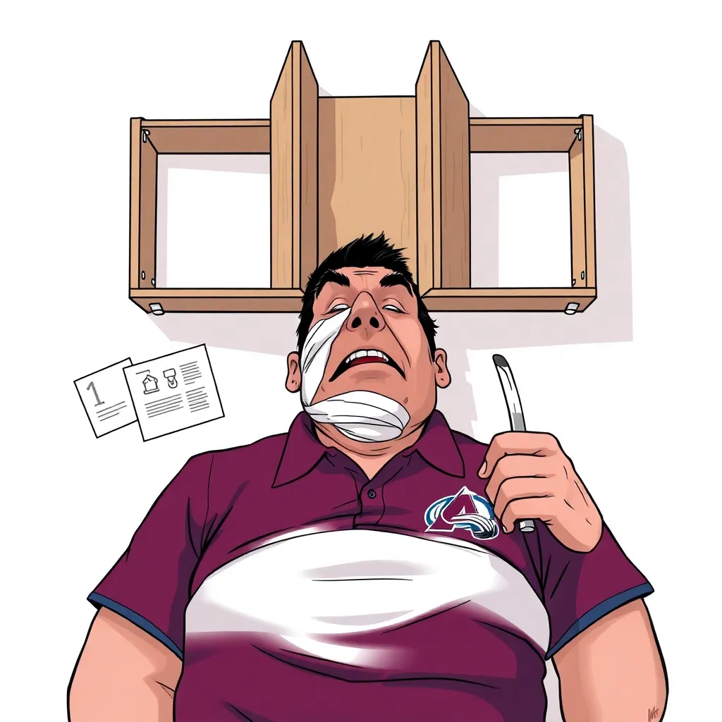 Bednar's facial fractures blamed on advanced modular shelving system