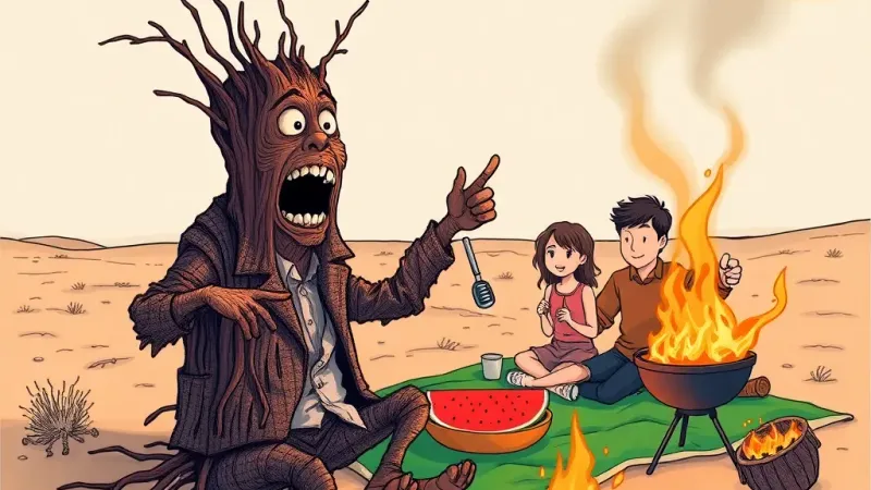 Elevated Fire Risk speaks: Your picnic, my doom.
