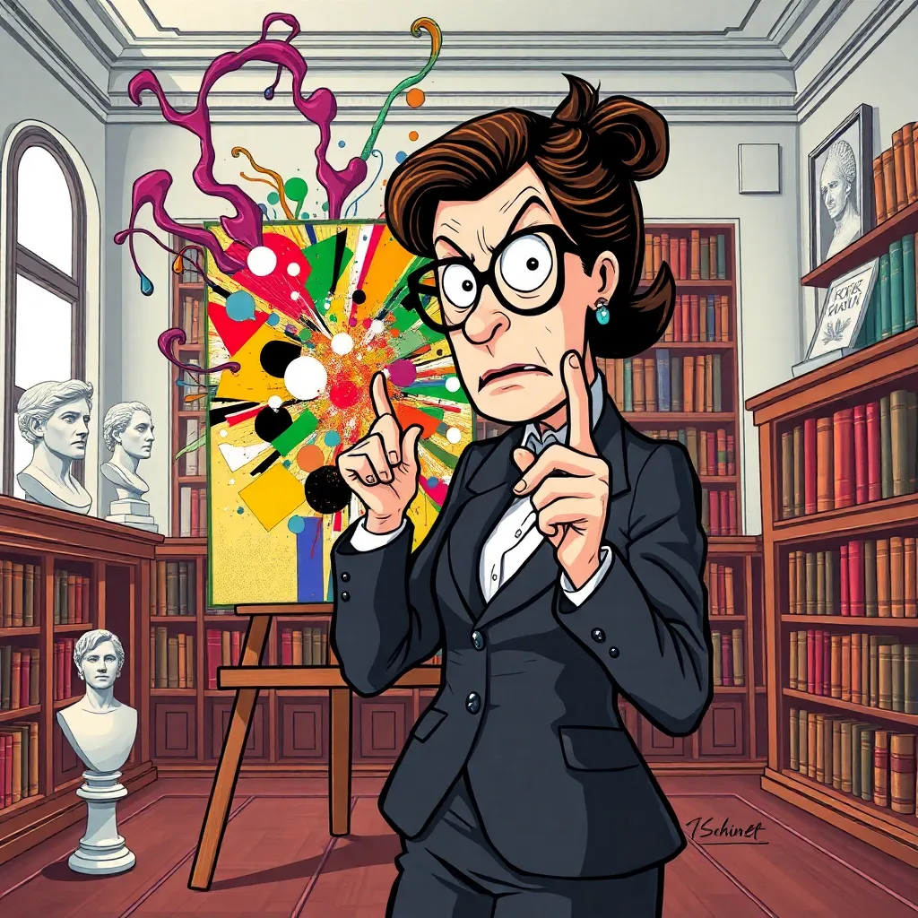 The Library's "Art" Exhibit Proves We Must Ban Abstraction to Save Civilization