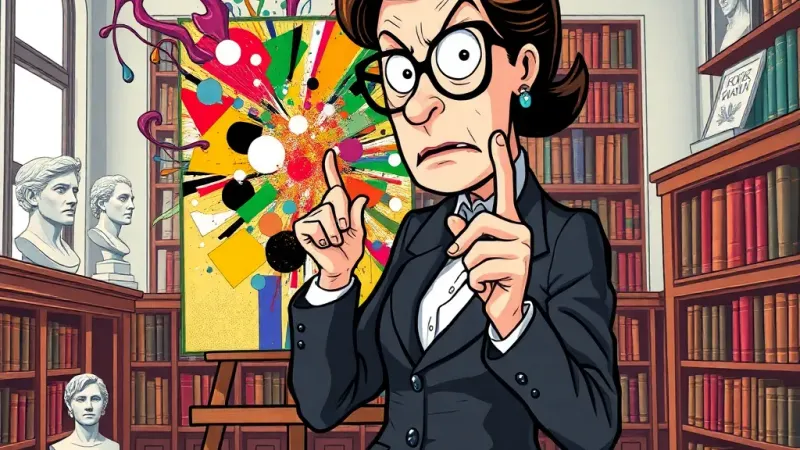 Ban Abstraction: Library Art Threatens Civilization!