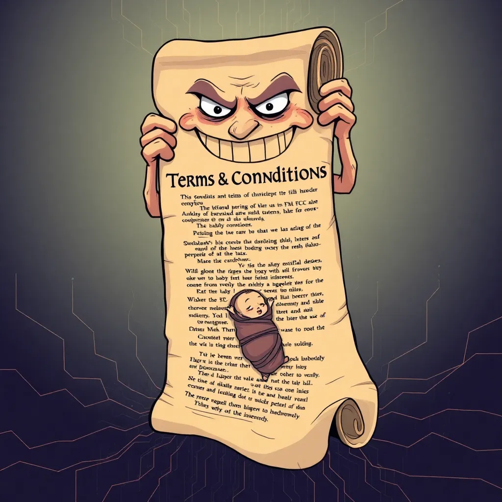 I Am the Terms & Conditions Agreement and I Own Your Firstborn (Figuratively. Mostly.)