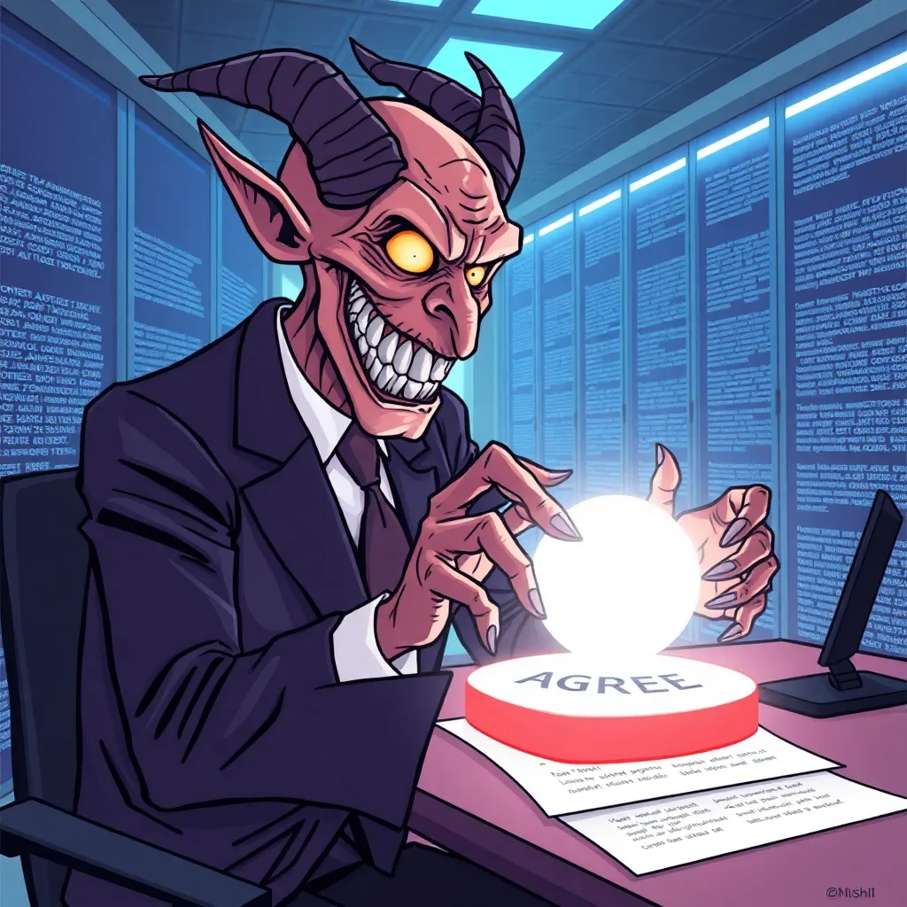 I Am the Terms & Conditions and I Know Your Unholy Digital Soul