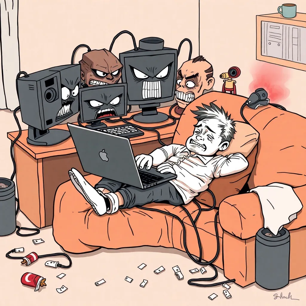 7 Signs Your "Work From Home" Setup Has Achieved Sentience (and Might Be Planning Your Demise)