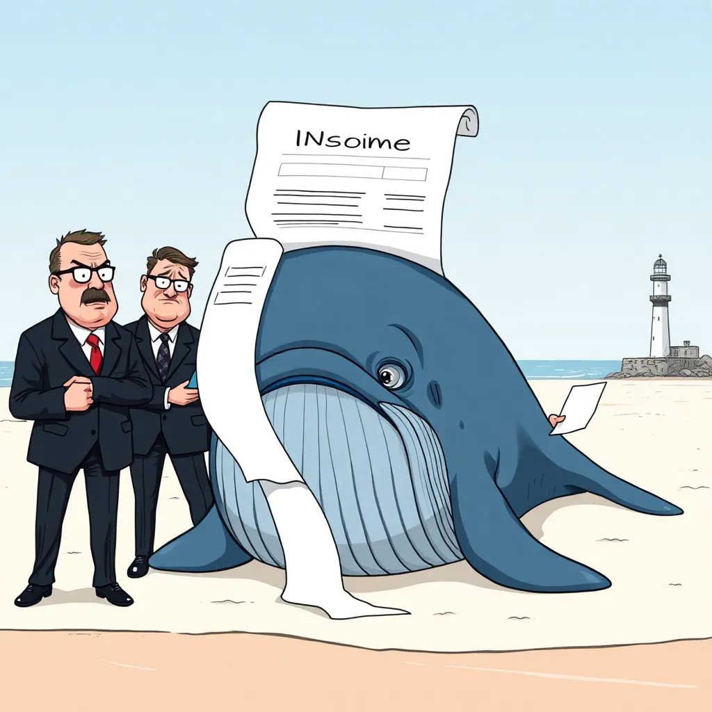 Officials Bill Whale for Unauthorized Baltic Sandbar Occupation