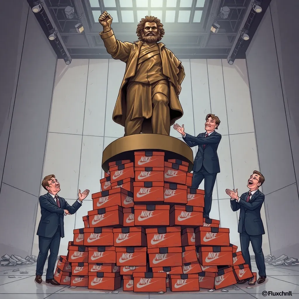 Nike's Turnaround Plan Includes Commissioning a Colossal Bronze Statue of Its Founder