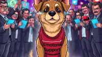 Emotional Support Dog's 2,000-Mile Journey Sparks Bidding War for Viral Adoption Content