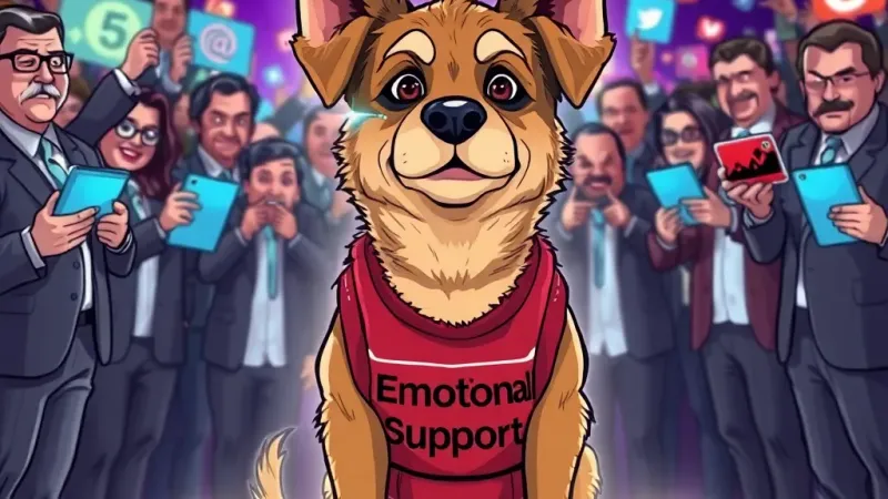 Emotional Support Dog's 2,000-Mile Journey Sparks Bidding War for Viral Adoption Content