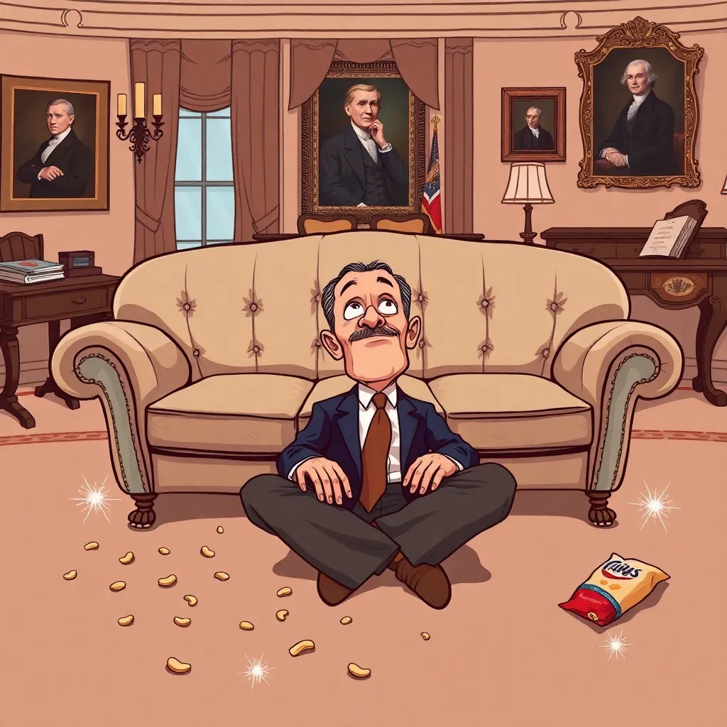 I Am the Oval Office Couch and I've Witnessed More Epiphanies Than Most Therapists (and a Lot of Forgotten Crumbs)