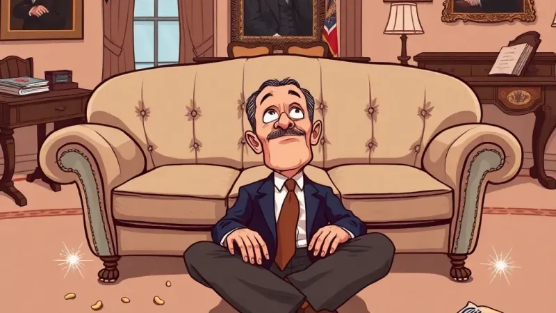 I Am the Oval Office Couch and I've Witnessed More Epiphanies Than Most Therapists (and a Lot of Forgotten Crumbs)