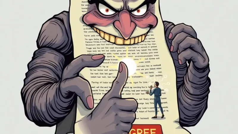 I Am the Terms and Conditions Agreement and I Possess Your Soul (Because You Clicked 'Agree')