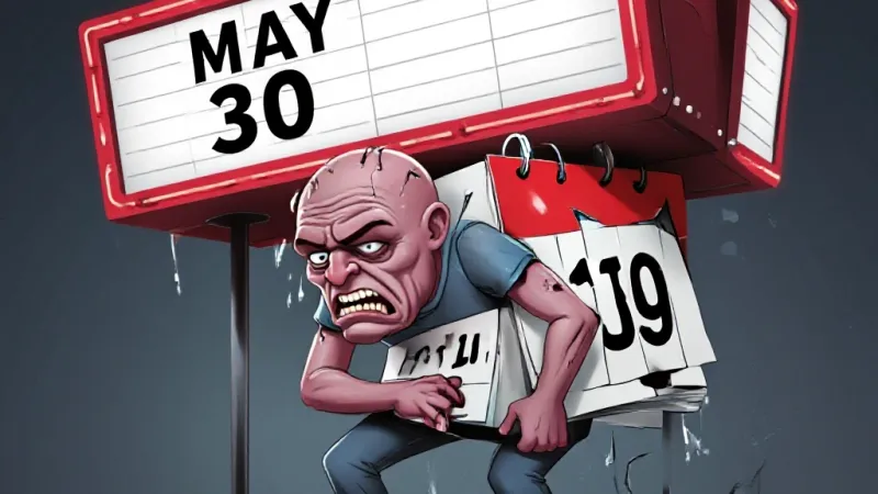 I Am May 30th and I'm Overbooked, Underappreciated, and Frankly, Exhausted
