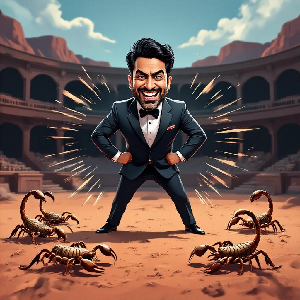 Reality Show Contestant Pioneers 'Satirical Self-Defense' Against Scorpions