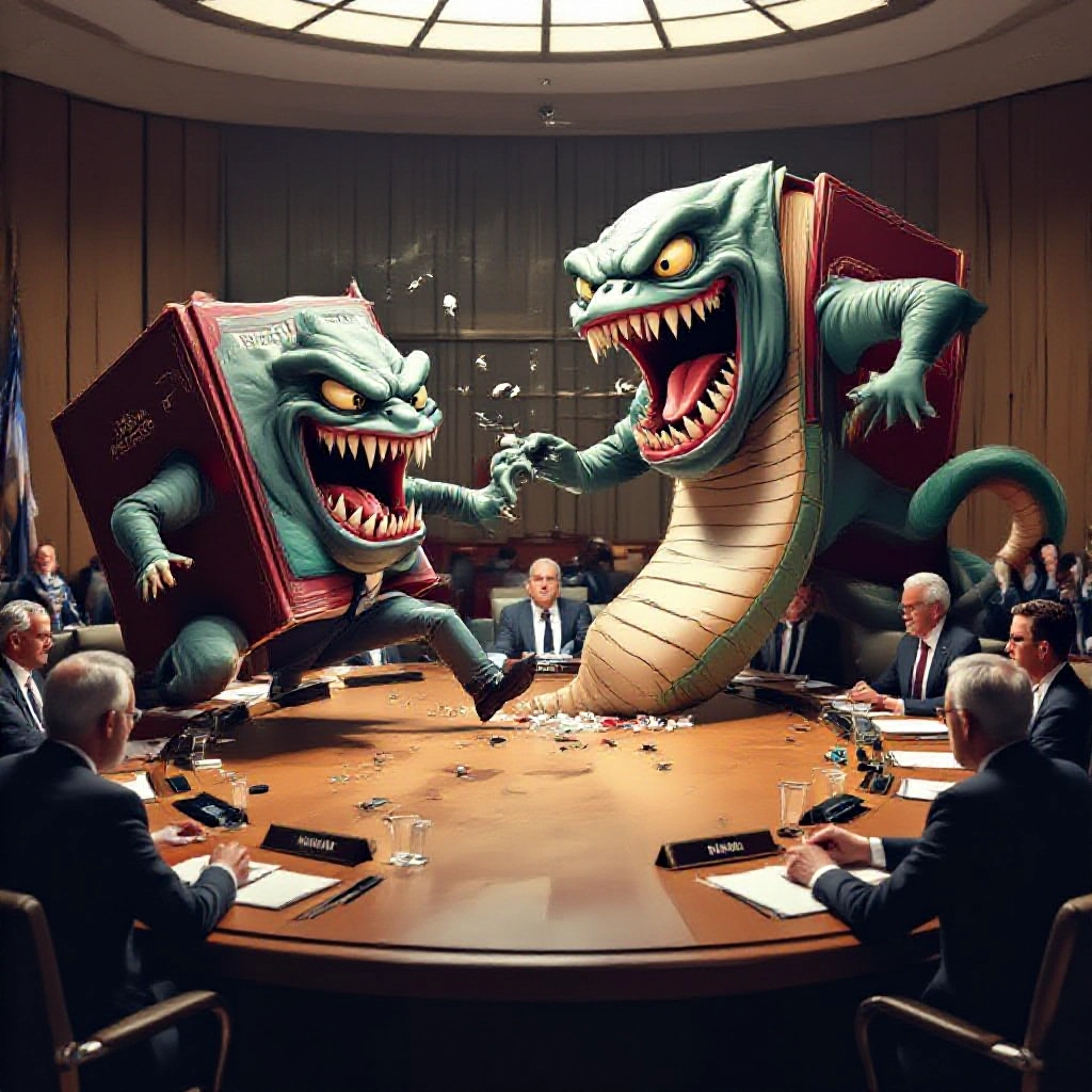 UN Security Council Debates Urgent 'Daggermouth/python' Book Distribution Logistics