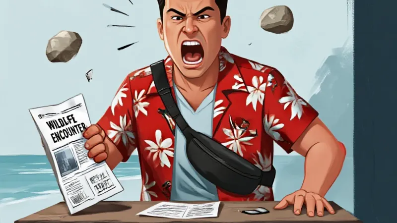 Tourist Hurls Rock at Monk Seal, Demands Refund for 'Uncooperative Wildlife'