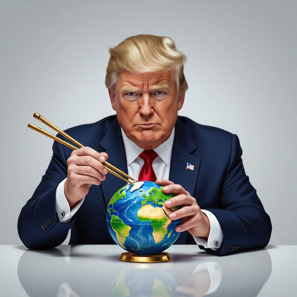 Trump Travels to China to Personally Resolve Global Crises, Secure 'Tremendous' Personal Deal.