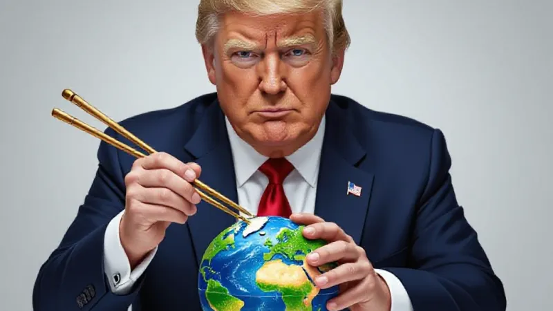 Trump Travels to China to Personally Resolve Global Crises, Secure 'Tremendous' Personal Deal.