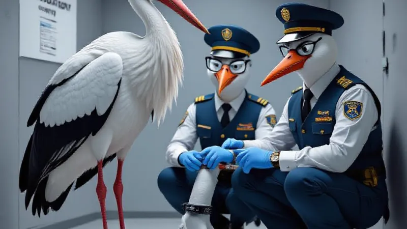Wisconsin Jails Stork for 'Unsanctioned Migration,' Cites 'Disruptive Influence' on Local Birds