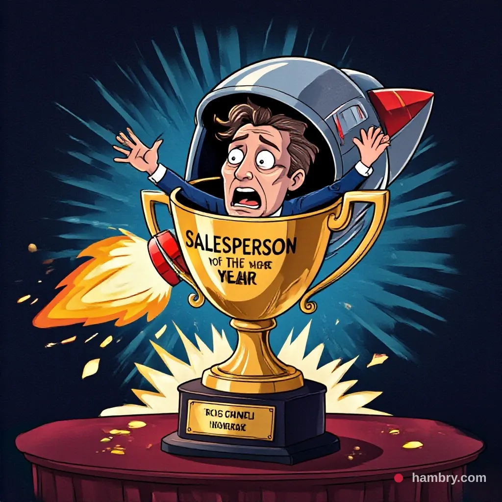 Corporate 'Salesperson of the Year' Achievement Unlocked, Immediately Triggered Escape Pod